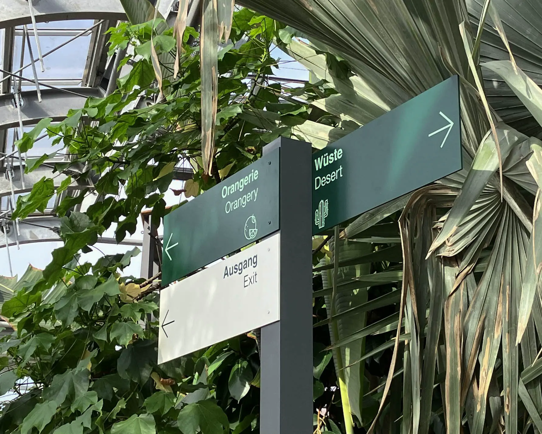 Signalétique extérieure pour le Flora Park de Cologne.webp