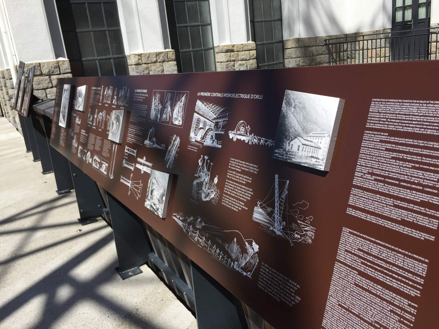 signaletique patrimoine lave émaillée tourisme