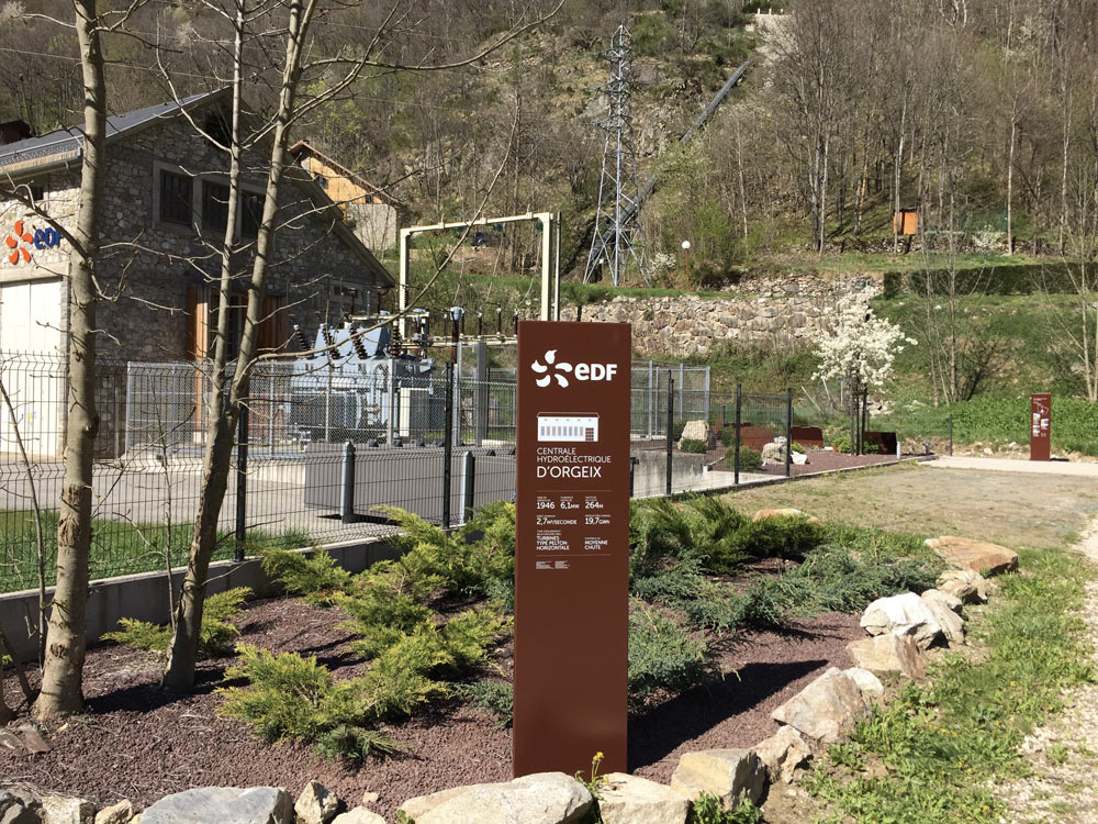 signaletique patrimoine lave émaillée tourisme