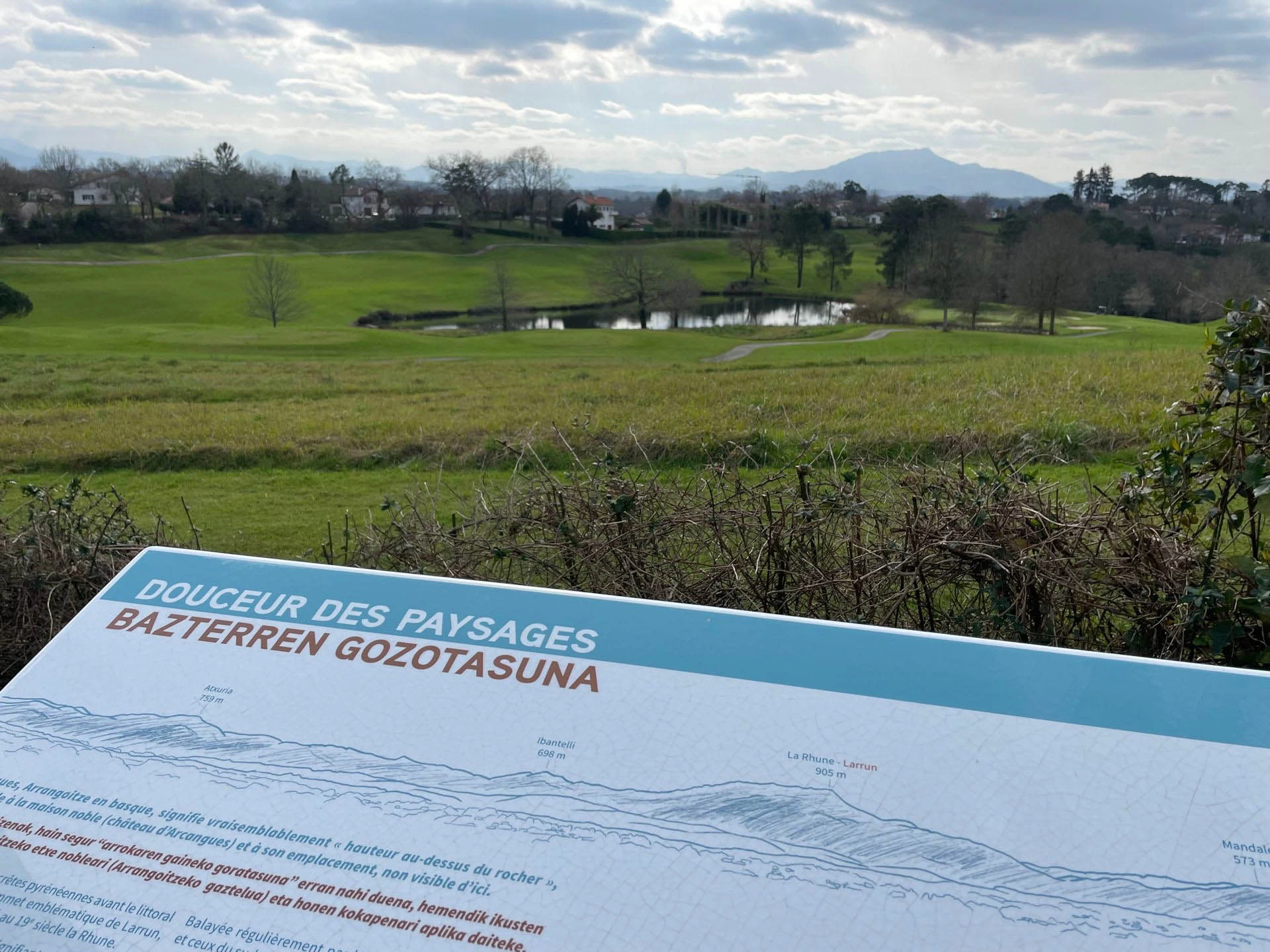 Table d'orientation lave émaillée